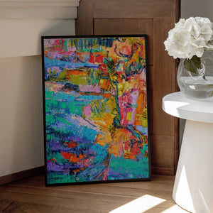 Tablou înramat „Abstract Color Palette” de Dorothy Fagan
