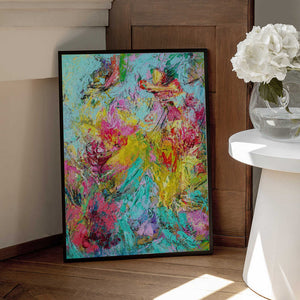 Tablou înramat „Expressionist Colorful Abstract” de Dorothy Fagan