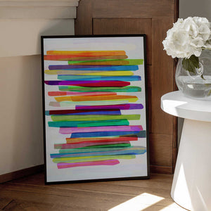 Tablou înramat „Colorful Stripes 1” de Mareike Böhmer
