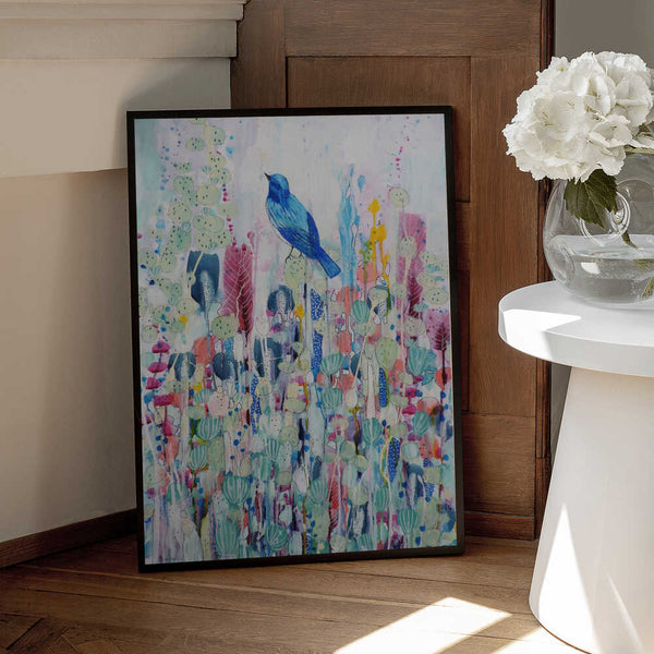 Tablou înramat „Le Temps Suspendu, 2022” de Sylvie Demers