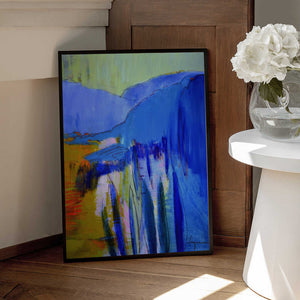 Tablou înramat „Blue Cascade Dreams” de Dorothy Fagan