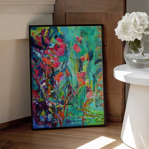 Tablou înramat „Vivid Colors And Delicate Petals” de Dorothy Fagan