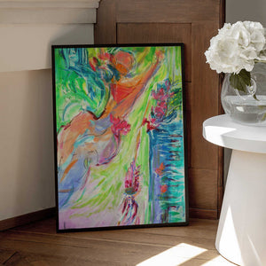 Tablou înramat „Colorful Whirlwind” de Dorothy Fagan