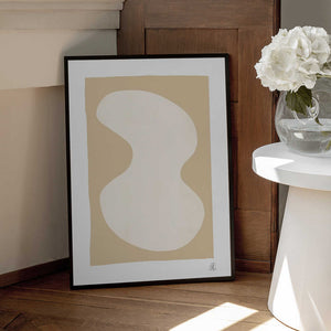 Tablou înramat „Yellow Blob Poster” de Lisa Ketty