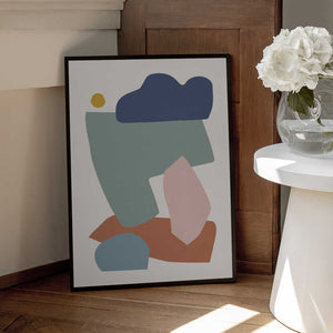 Tablou înramat „Collage Pastel I” de Orara Studio