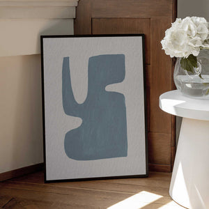 Tablou înramat „Mid Century Blue I” de Orara Studio