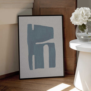 Tablou înramat „Mid Century Blue II” de Orara Studio