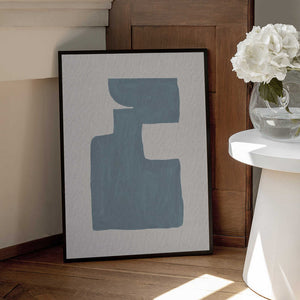 Tablou înramat „Mid Century Blue III” de Orara Studio