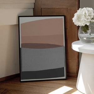 Tablou înramat „Modern Pink and Grey” de Orara Studio