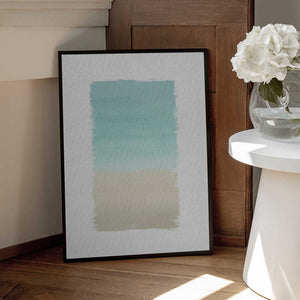 Tablou înramat „Turquoise Abstract” de Orara Studio