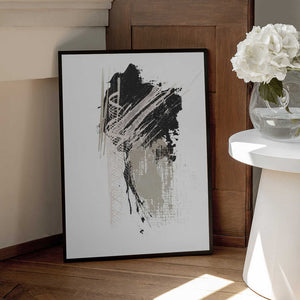 Tablou înramat „Black N Silver 2” de Sally Ann Moss
