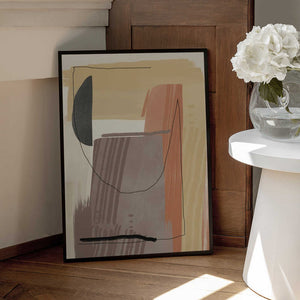 Tablou înramat „Earthy Tones and Organic Shapes” de Little Dean