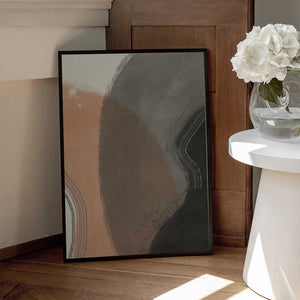 Tablou înramat „Earth Tone Abstract” de Little Dean