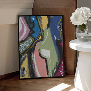 Tablou înramat „Colorful Abstract Bum” de Little Dean