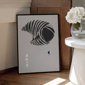 Tablou înramat „Abstract Stripes” de Little Dean