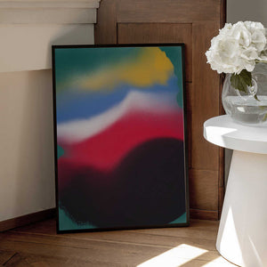 Tablou înramat „Dynamic Emotions Through Vibrant Color” de Little Dean