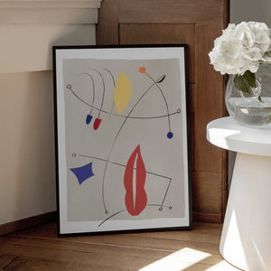 Tablou înramat „Whimsical Curves” de Little Dean