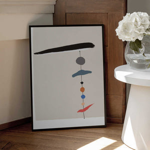 Tablou înramat „Simple Geometric Shapes” de Little Dean