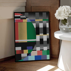 Tablou înramat „Glitch abstract artwork 02” de Little Dean