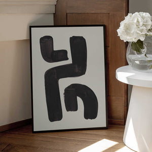 Tablou înramat „Ink Motif 23” de Ejaaz Haniff