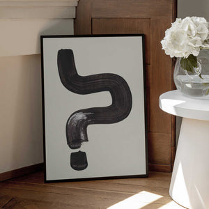 Tablou înramat „Ink Motif 42” de Ejaaz Haniff