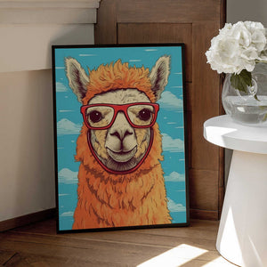 Tablou înramat „Lama 1” de Bilge Paksoylu