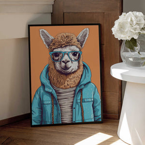 Tablou înramat „Lama 2” de Bilge Paksoylu