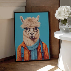 Tablou înramat „Lama 4” de Bilge Paksoylu