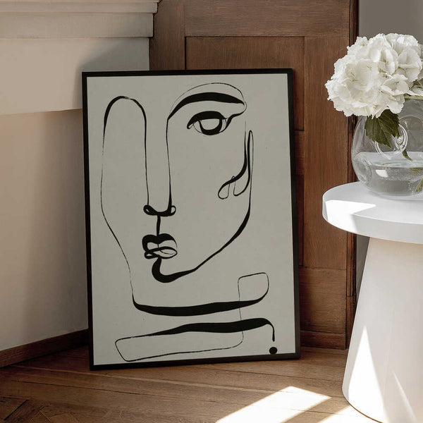 Tablou înramat „La Visage” de Treechild