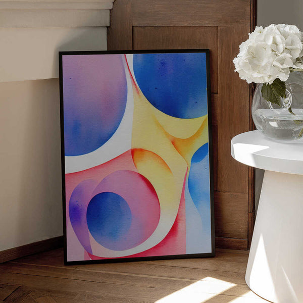 Tablou înramat „Nature Inspired Abstract Watercolor  (Day 40)” de Mauro