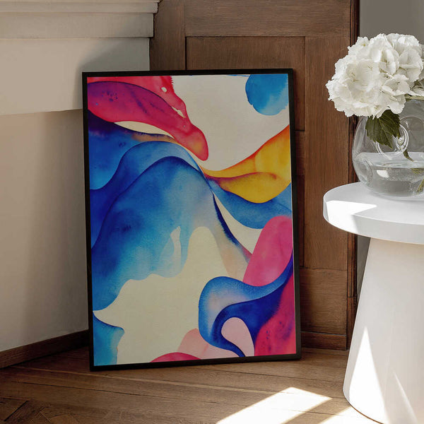 Tablou înramat „Nature Inspired Abstract Watercolor  (Day 60)” de Mauro