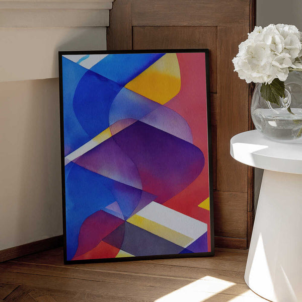 Tablou înramat „Vibrant Overlap” de Mauro
