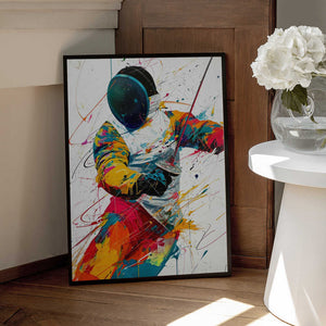 Tablou înramat „Fencing sport art #fencing #sport” de Justyna Jaszke