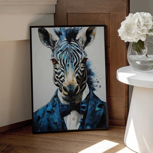 Tablou înramat „Hipster zebra” de Justyna Jaszke