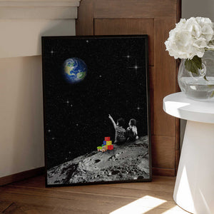 Tablou înramat „Together From the Moon” de Dikhotomy