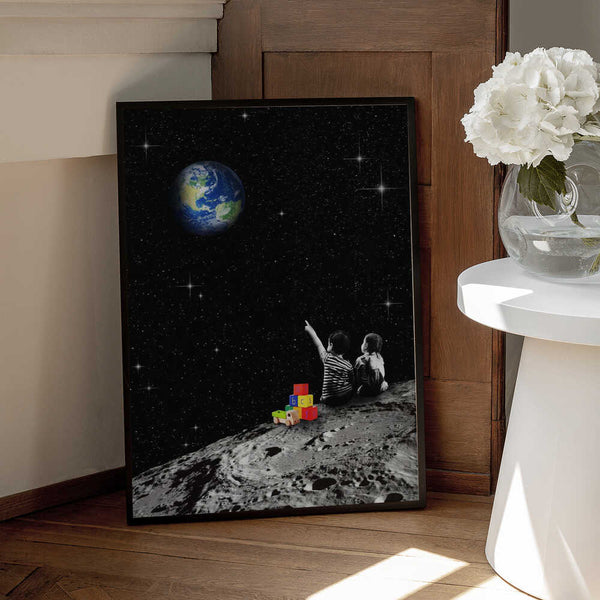 Tablou înramat „Together From the Moon” de Dikhotomy