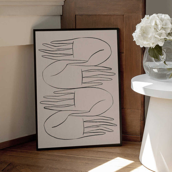 Tablou înramat „Helping Hands” de Kit Agar