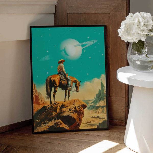 Tablou înramat „A Western Astronaut” de Taudalpoi