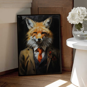 Tablou înramat „Fox hipster” de Justyna Jaszke