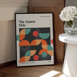 Tablou înramat „Cavern Club Design Poster” de Retrodrome
