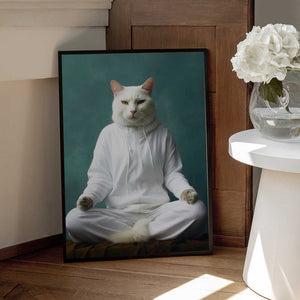 Tablou înramat „Cat yoga 11” de Justyna Jaszke