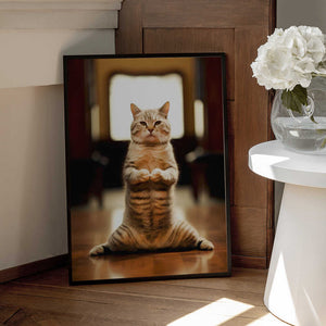 Tablou înramat „Cat yoga 12” de Justyna Jaszke