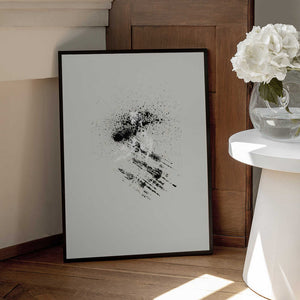 Tablou înramat „Brush splatters #6” de Imaginative