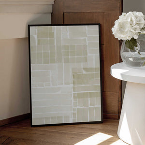Tablou înramat „Neutral Tangle Grid 2” de cartissi