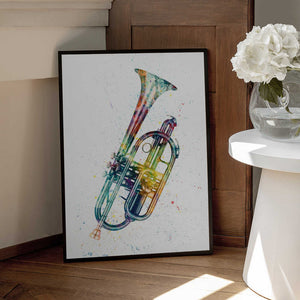 Tablou înramat „Cornet Abstract Watercolor” de Michael Tompsett