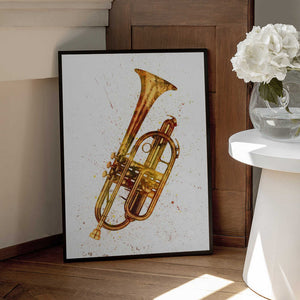 Tablou înramat „Cornet Abstract Watercolor” de Michael Tompsett