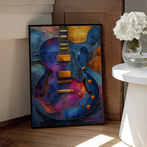 Tablou înramat „Music Guitar 2” de Justyna Jaszke