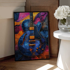 Tablou înramat „Music Guitar 5” de Justyna Jaszke