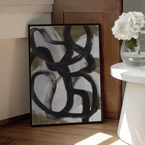Tablou înramat „Abstract Brush Strokes 127X” de Mareike Böhmer