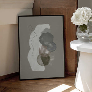 Tablou înramat „Organic shapes in earthly tones” de Imaginative